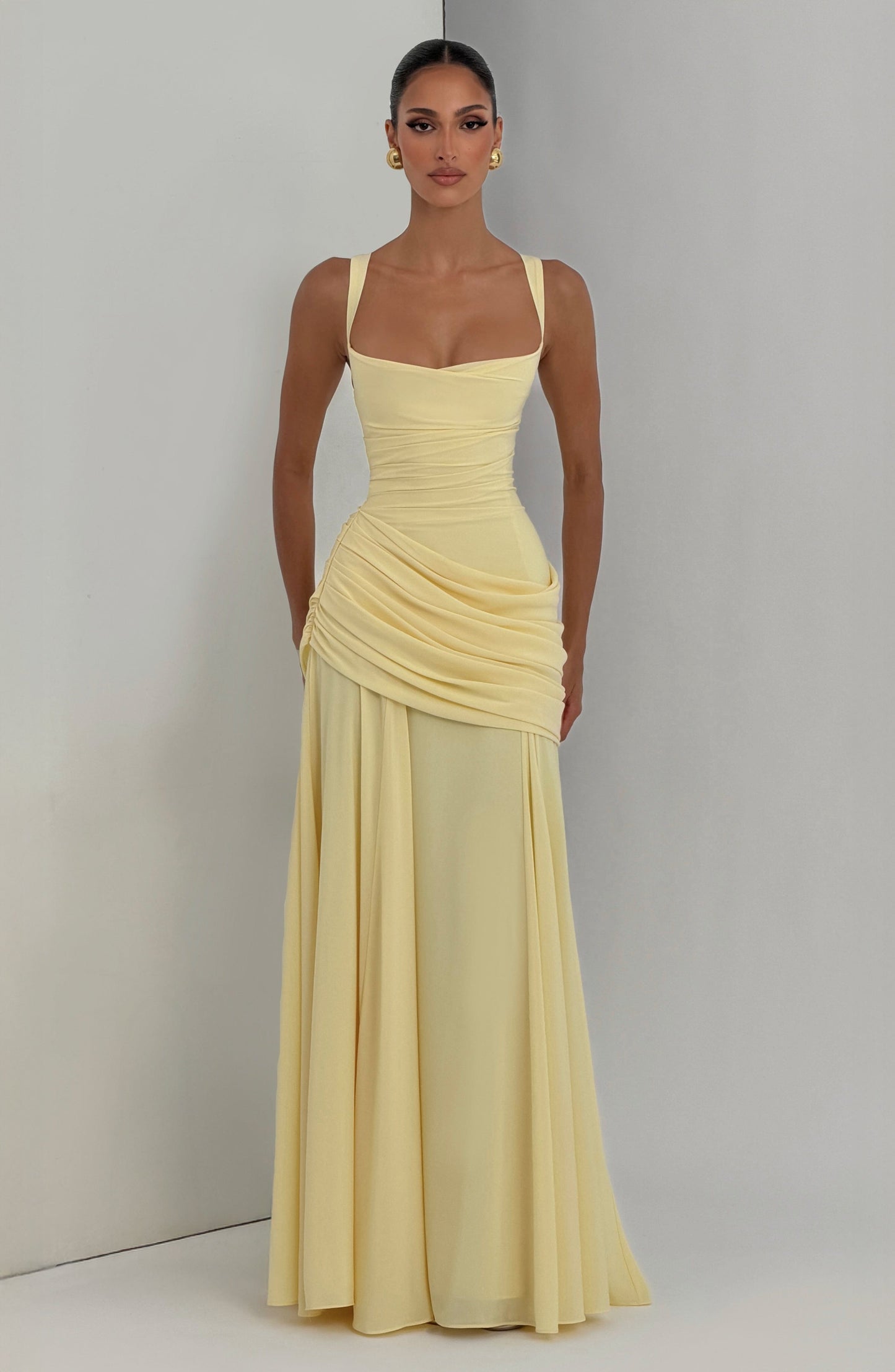 Sura Maxi Dress - Lemon Dress Babyboo Fashion Premium Exclusive Design