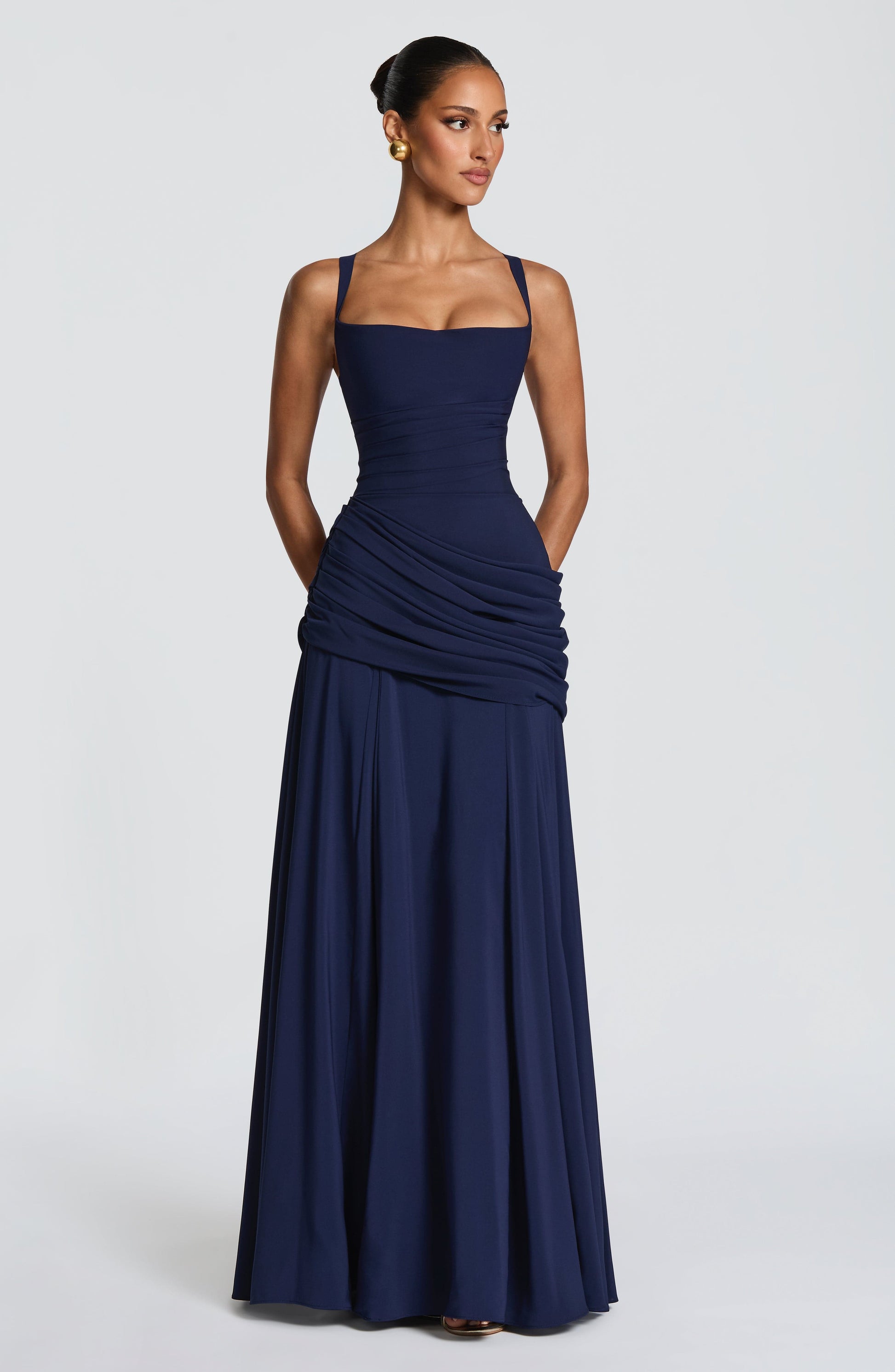 Sura Maxi Dress - Navy Dress Babyboo Fashion Premium Exclusive Design
