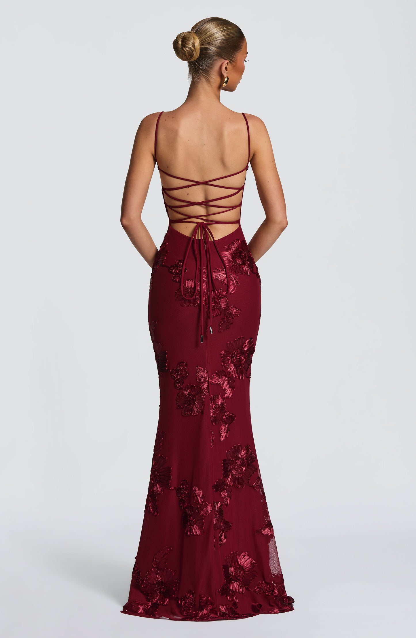 Nefertiti Maxi Dress - Burgundy Dress Babyboo Fashion Premium Exclusive Design