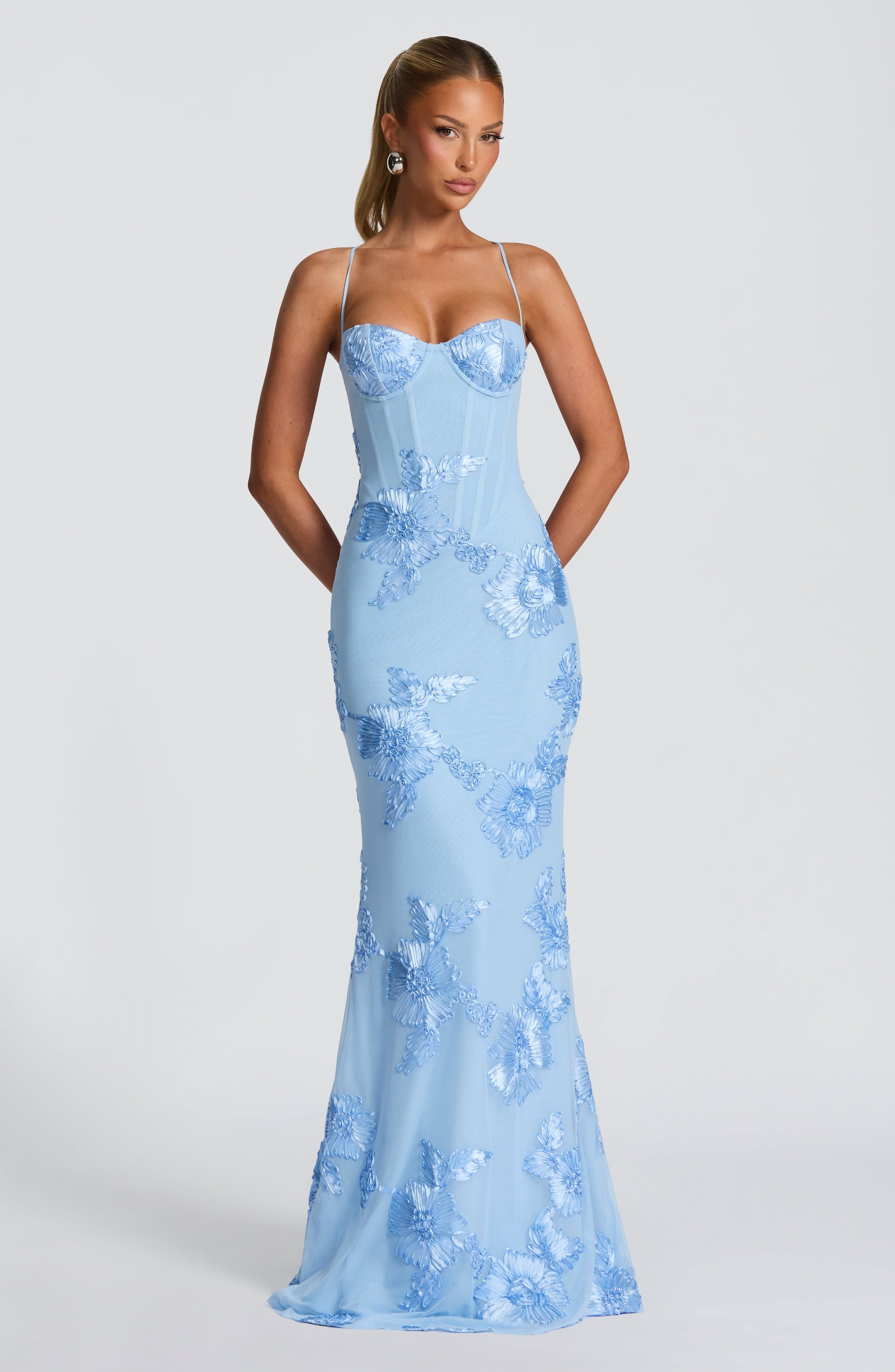 Nefertiti Maxi Dress - Glacier Blue Dress Babyboo Fashion Premium Exclusive Design